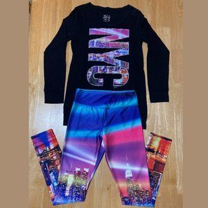 NYC Shirt and Leggings outfit set